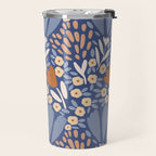 Winter Flower Field - Muted Colors Travel Mug Gallery Image 2