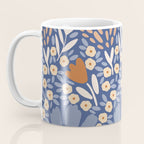 Winter Flower Field - Muted Colors Coffee Mug Gallery Image 3