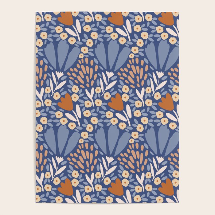 Winter Flower Field - Muted Colors Poster Gallery Image 4