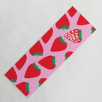Big Strawberry Fruit with Cut-out Love words Yoga Mat Gallery Image 1