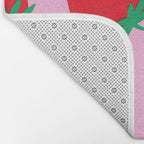 Big Strawberry Fruit with Cut-out Love words Bath Mat Gallery Image 2
