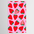 Big Strawberry Fruit with Cut-out Love words Tablecloth Gallery Image 2