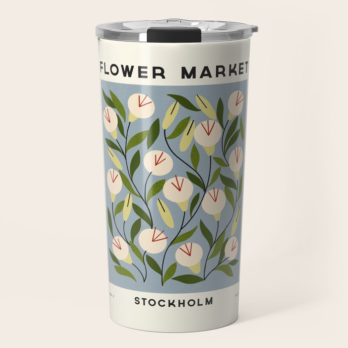Flower Market No. 5 Travel Mug Gallery Image 1
