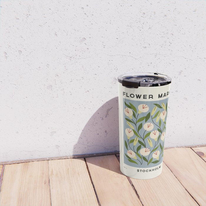 Flower Market No. 5 Travel Mug Gallery Image 4