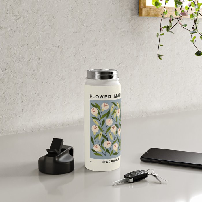 Flower Market No. 5 Water Bottle Gallery Image 4