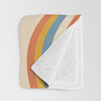 Wavy Stripes XX - Retro Summer Throw Blanket Gallery Image 3
