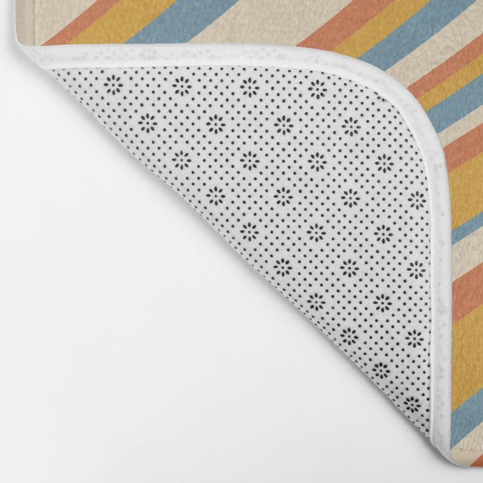 Wavy Stripes XX - Retro Summer Bath Mat Gallery Image 2
