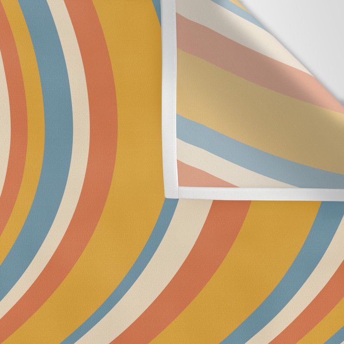 Wavy Stripes XX - Retro Summer Wall Tapestry Gallery Image 3
