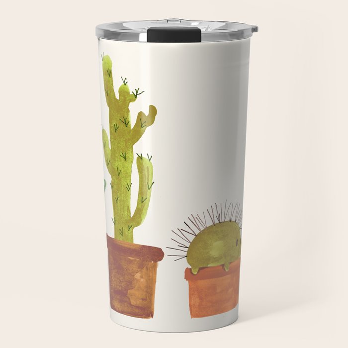 Hedgehog and Cactus (incognito) Travel Mug Gallery Image 1