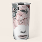 WOMAN WITH FLOWERS 10 Travel Mug Gallery Image 1