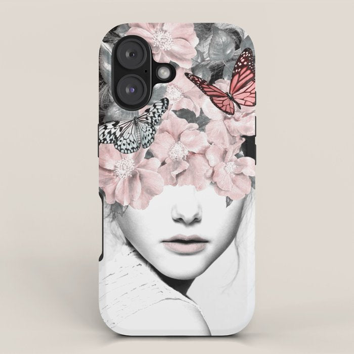 WOMAN WITH FLOWERS 10 iPhone Case Gallery Image 1