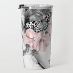 WOMAN WITH FLOWERS 10 Travel Mug Gallery Image 3