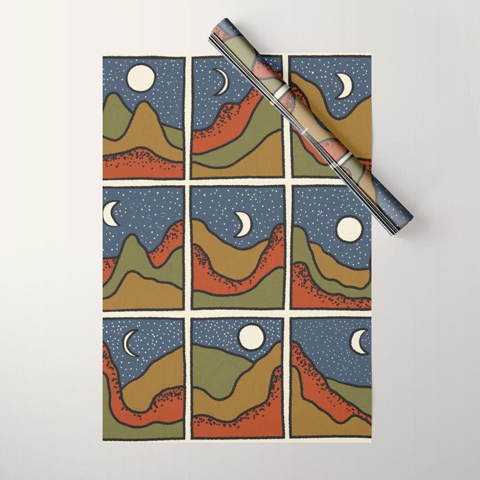 Starry Nights Wrapping Paper Gallery Image 1