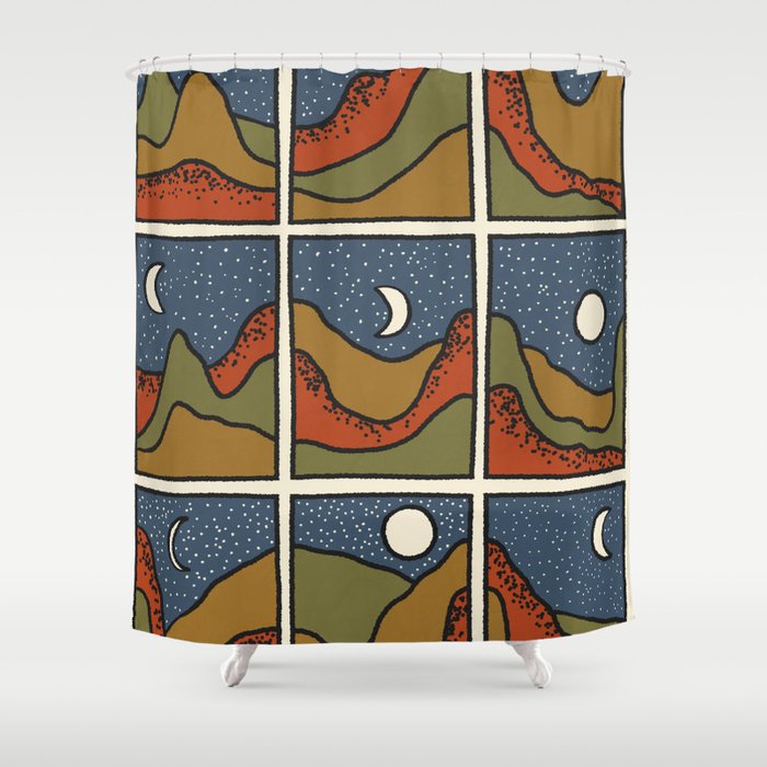 Starry Nights Shower Curtain Gallery Image 1