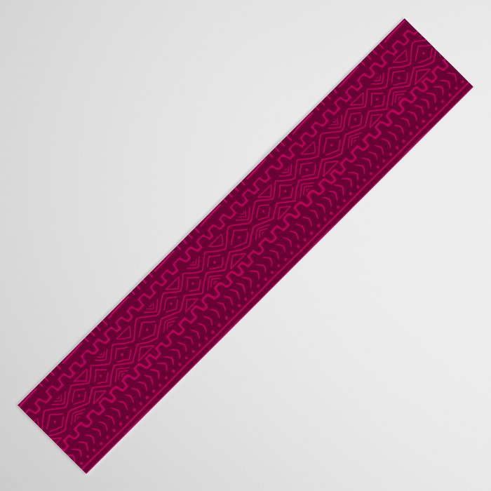Mud Cloth in Raspberry Table Runner Gallery Image 3