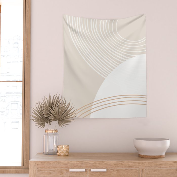 terrain âÂ tan Wall Tapestry Gallery Image 2