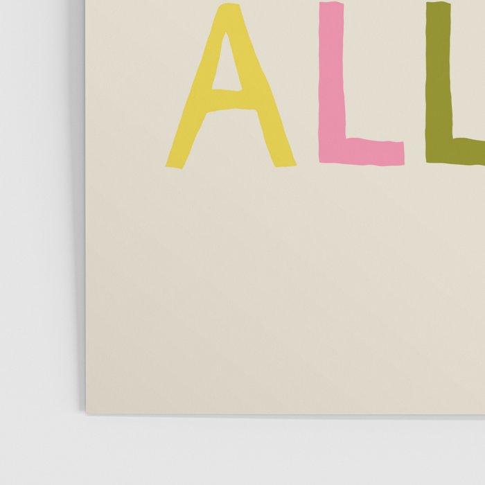 You're Gonna Make it After All - Inspirational Affirmation in Rainbow Colors Poster Gallery Image 3