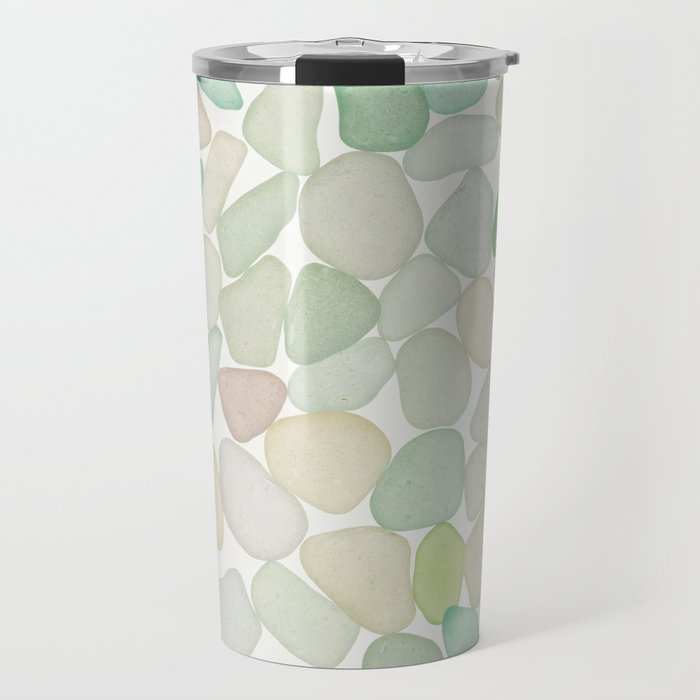 Sea Glass Collection - Soft Pastels Travel Mug Gallery Image 1