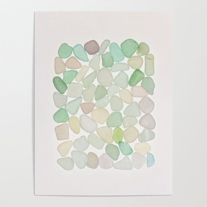 Sea Glass Collection - Soft Pastels Poster Gallery Image 4