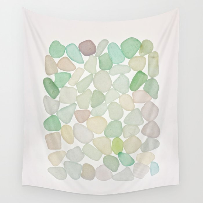 Sea Glass Collection - Soft Pastels Wall Tapestry Gallery Image 4