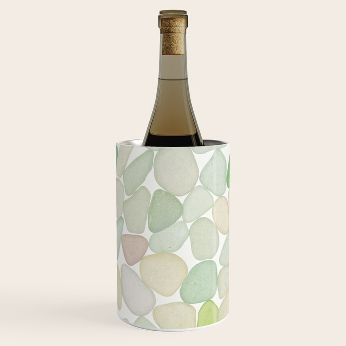 Sea Glass Collection - Soft Pastels Wine Chiller Gallery Image 1