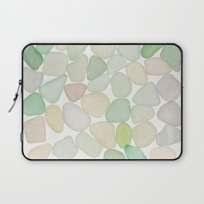 Sea Glass Collection - Soft Pastels Laptop Sleeve Gallery Image 1