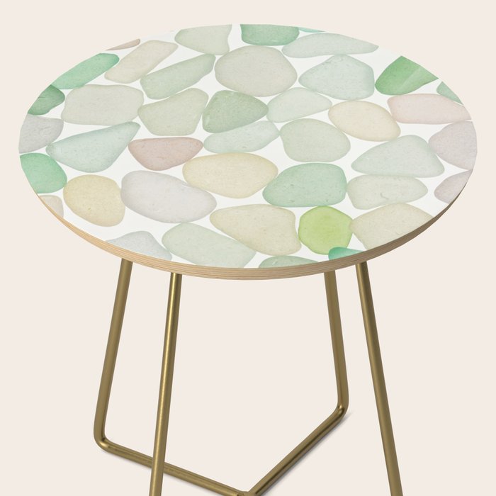 Sea Glass Collection - Soft Pastels Side Table Gallery Image 2