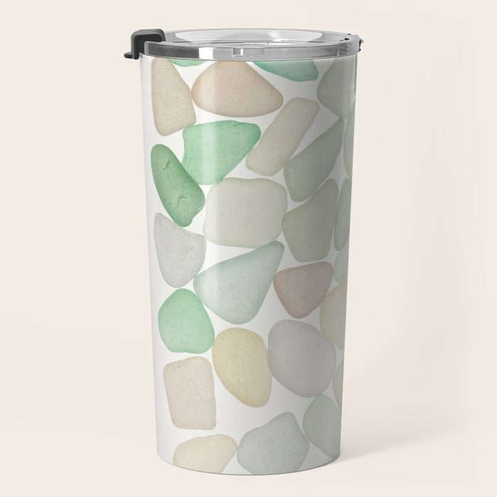 Sea Glass Collection - Soft Pastels Travel Mug Gallery Image 3