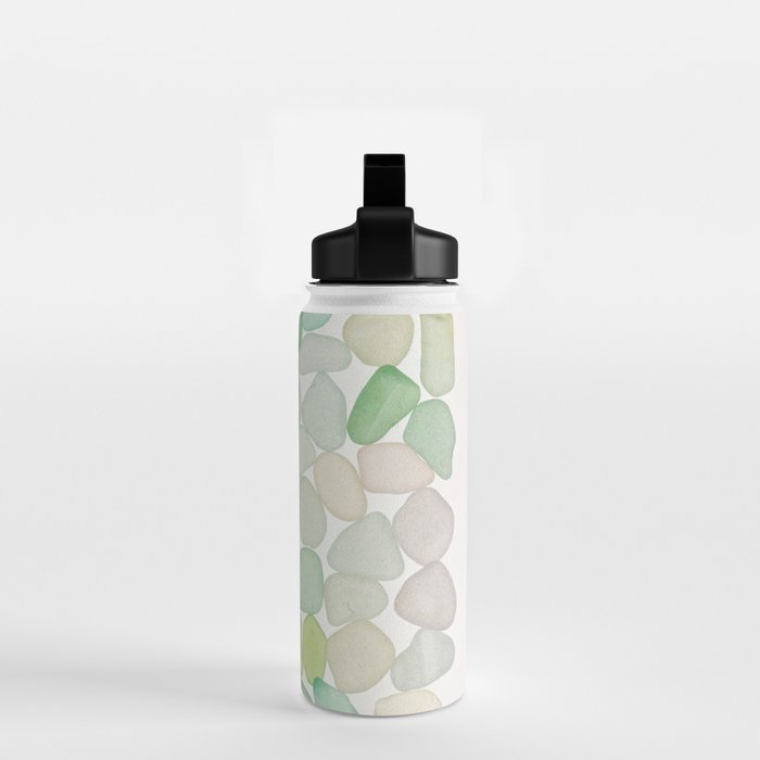 Sea Glass Collection - Soft Pastels Water Bottle Gallery Image 2