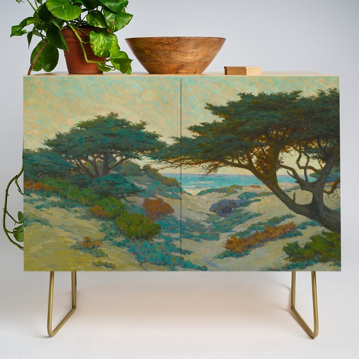 Granville Redmond Carmel Coast Oil Painting Vintage American Art Credenza Gallery Image 1