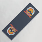 SKI ON! retro badge Yoga Mat Gallery Image 1