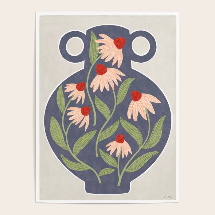 Vase of daisies Poster Gallery Image 4