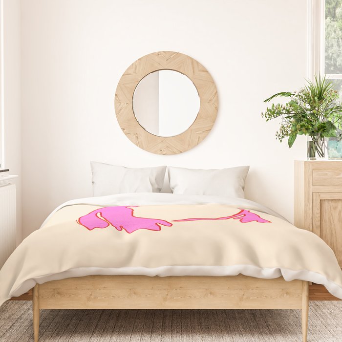 Pink Grumpy Frog Duvet Cover Gallery Image 3