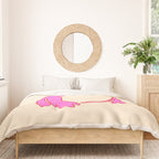 Pink Grumpy Frog Duvet Cover Gallery Image 3