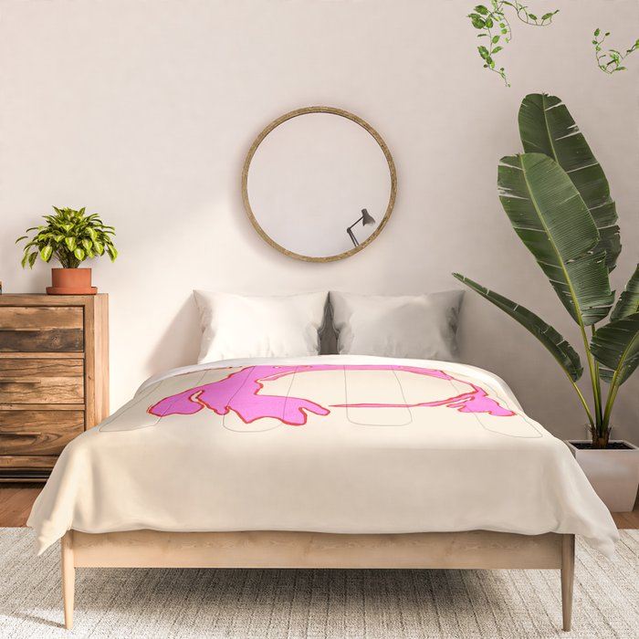 Pink Grumpy Frog Comforter Gallery Image 3