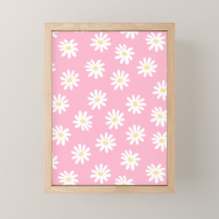 Pink Daisy Daydream Mini Art Print Gallery Image 1