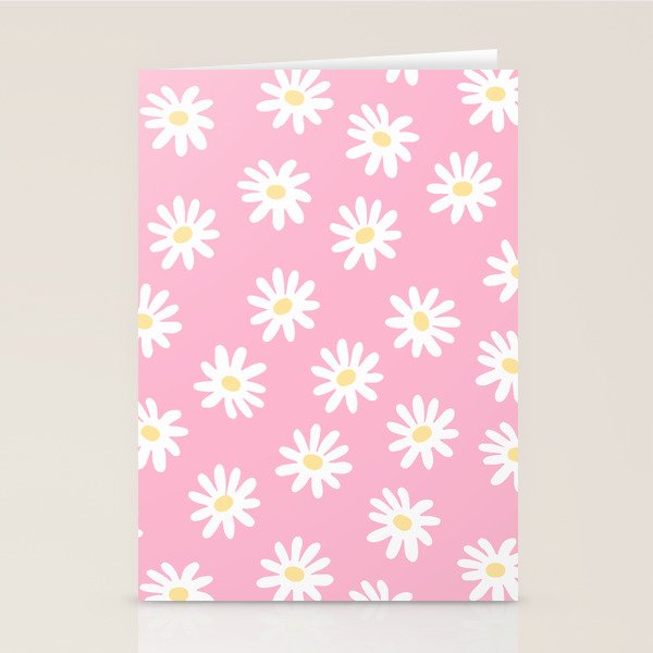 Pink Daisy Daydream Stationery Card Gallery Image 2