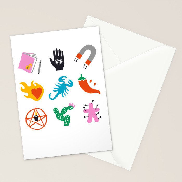 Scorpio Emoji Stationery Card Gallery Image 2