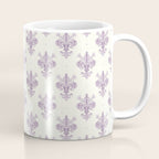 French Lavender Fleur De Lis Coffee Mug Gallery Image 1