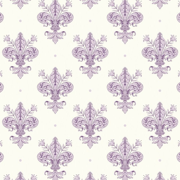 French Lavender Fleur De Lis Coffee Mug Gallery Image 2