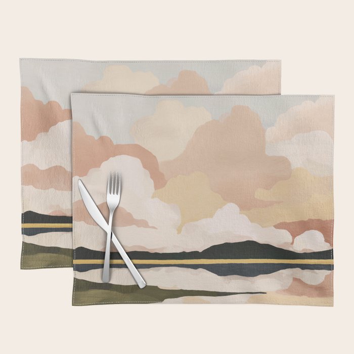 Soft Cloudscape Placemat Gallery Image 1