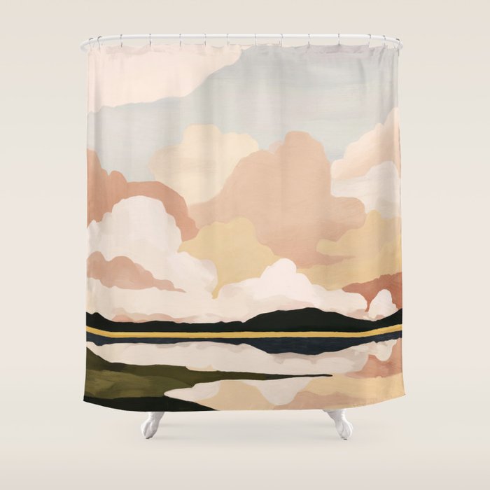 Soft Cloudscape Shower Curtain Gallery Image 1