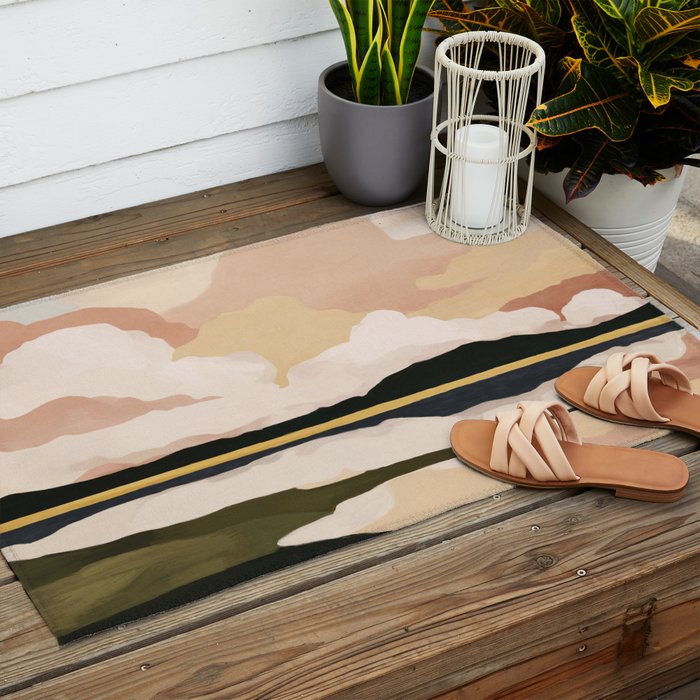 Soft Cloudscape Outdoor Rug Gallery Image 2