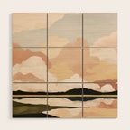 Soft Cloudscape Wood Wall Art Gallery Image 1