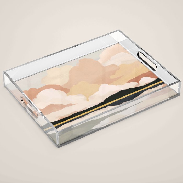 Soft Cloudscape Acrylic Tray Gallery Image 1