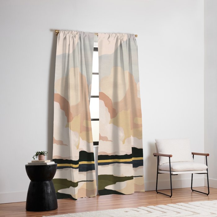 Soft Cloudscape Window Curtain Gallery Image 2