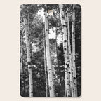 Aspen Forest - Black And White Nature Photography Cutting Board Gallery Image 1