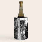 Aspen Forest - Black And White Nature Photography Wine Chiller Gallery Image 1