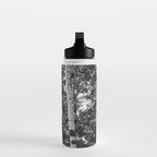 Aspen Forest - Black And White Nature Photography Water Bottle Gallery Image 3