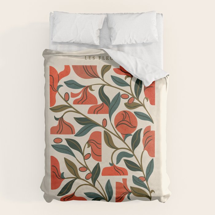 Nouveau Flower Market 1 Duvet Cover Gallery Image 1